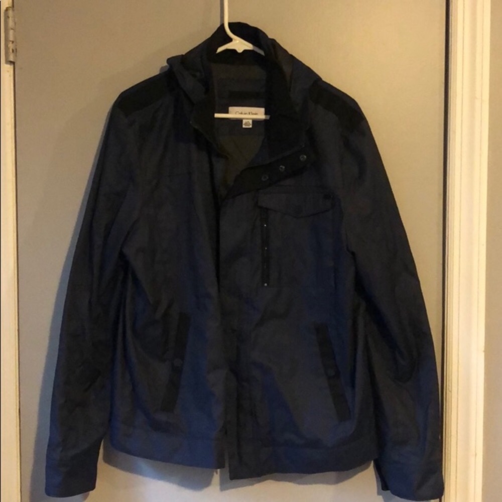 Calvin Klein Navy Rain Jacket